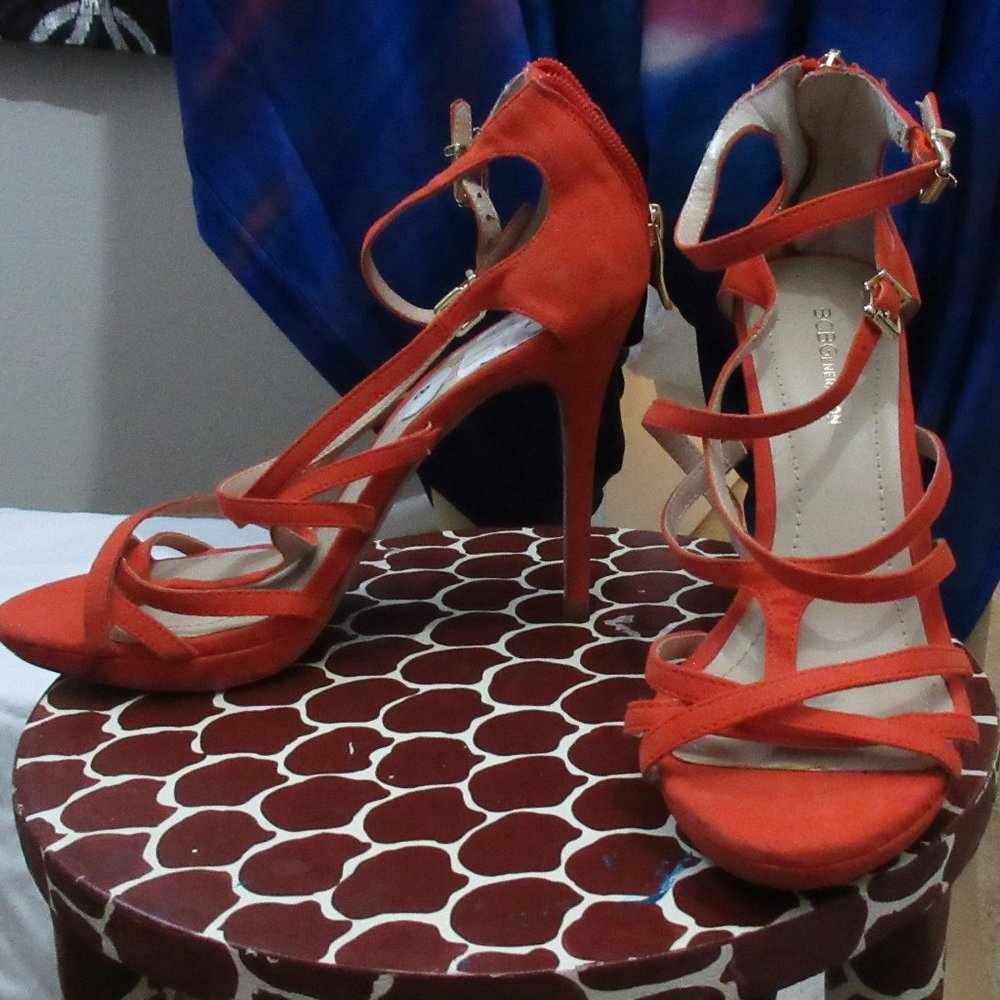 Orange BCBGeneration size 8,  4.5' high heels